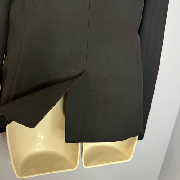 Alexander Wang Black Single Breasted Blazer Structure Wool Blend Women's 4 - Picture 7 of 10